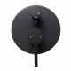 Euro Round Nero Matt Black Shower/Bath Mixers Diverter